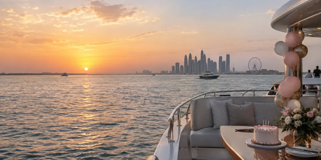 Birthday yacht Dubai
