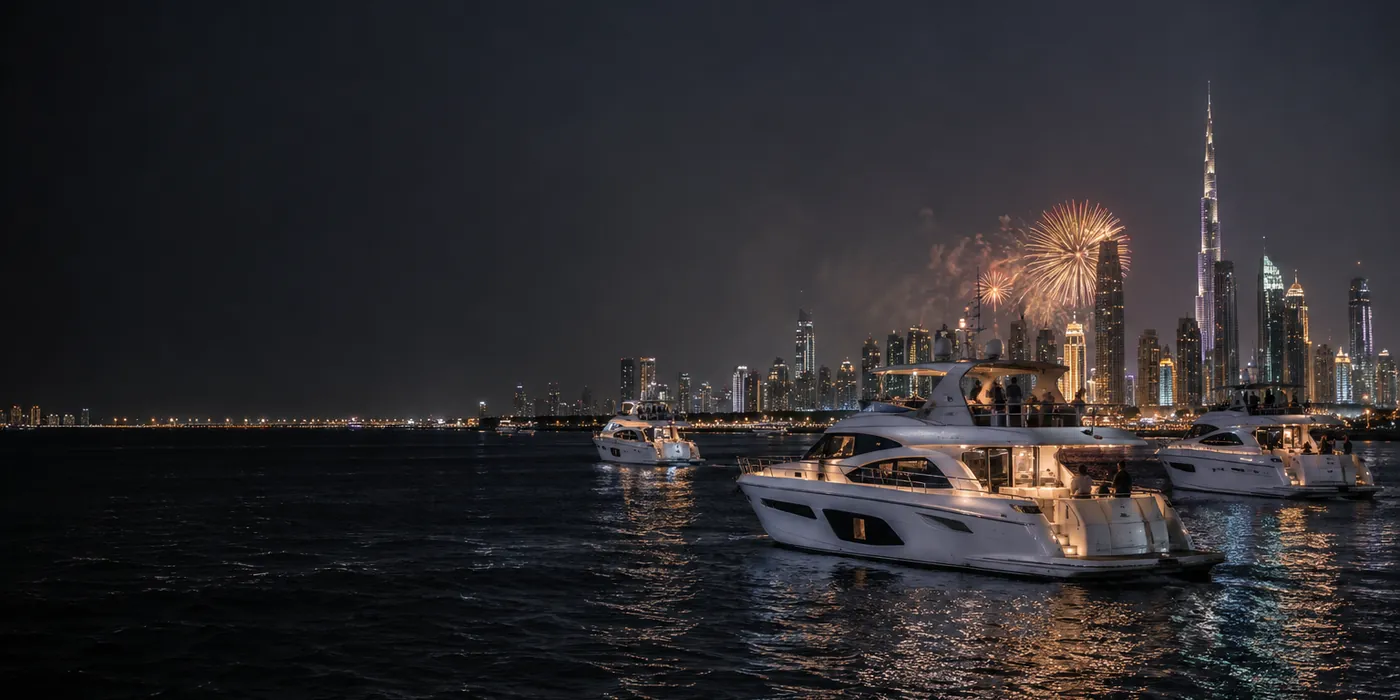 New Year's Eve yacht Dubai